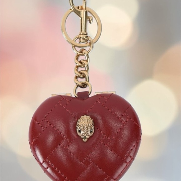 Kurt Geiger NWT Kensington Heart Shaped Mirror Keychain NIB - Picture 5 of 5